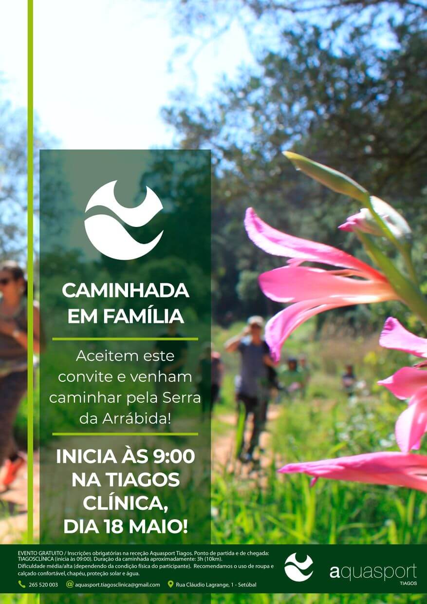 Tiagos Clinica Caminhada Familia Setubal Cartaz