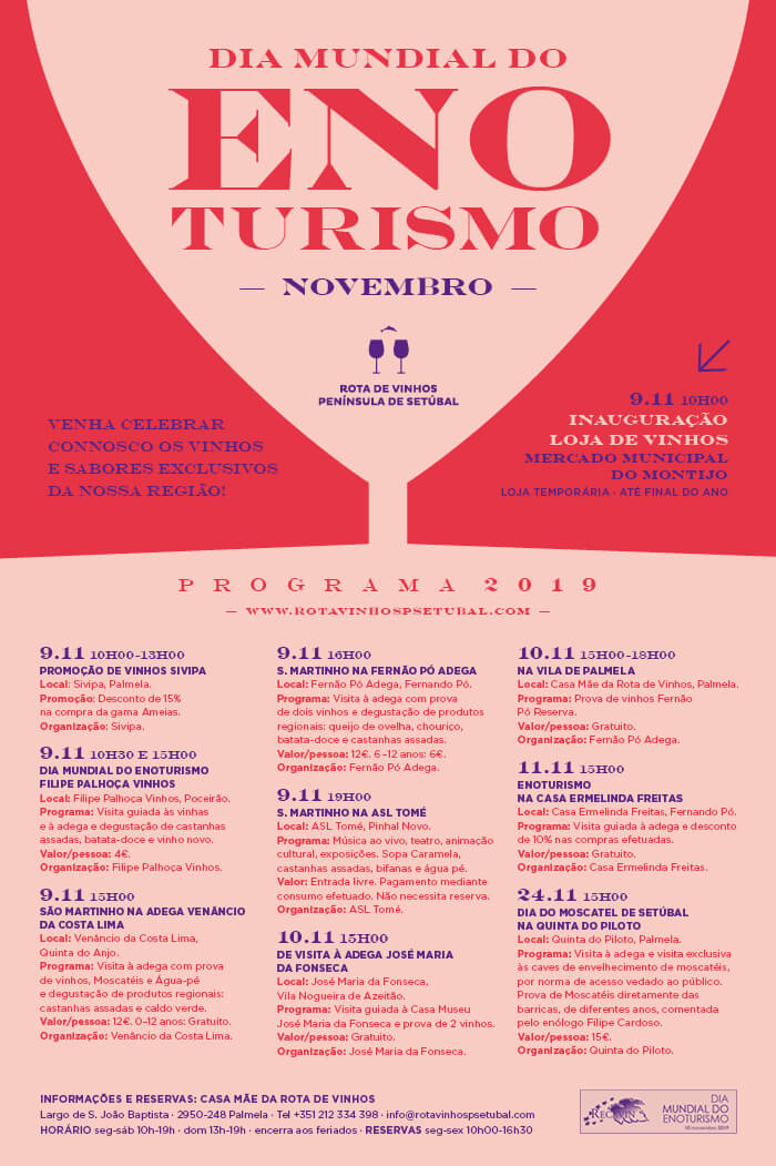 Dia Mundial do Enoturismo - Cartaz Rota dos Vinhos Peninsula Setubal